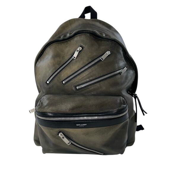 Saint Laurent Leather City Backpack - Picture 1 of 9